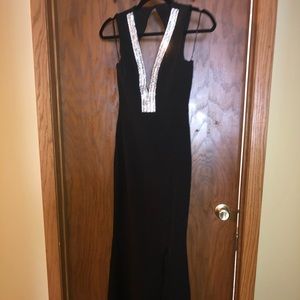 Black maxi dress